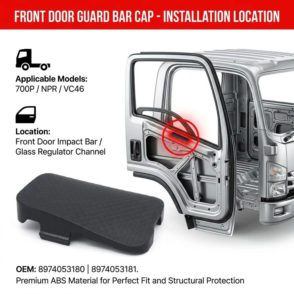 Front Door Guard Bar Cap For ISUZU 700P NPR VC46 8974053180 8974053181 Front Door Guard Bar Cap For ISUZU 700P NPR VC46 8974053180 8974053181